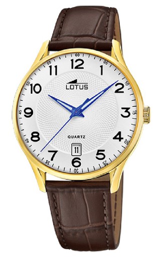 Męski zegarek Lotus 18403/E z brązowej skóry