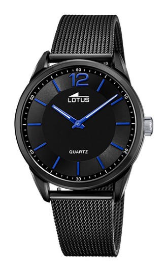 Relógio masculino Lotus 18736/2 em aço preto