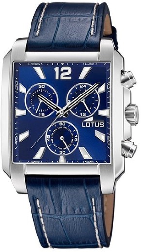 Ανδρικό ρολόι Lotus 18851/2 Μπλε Δερμάτινο