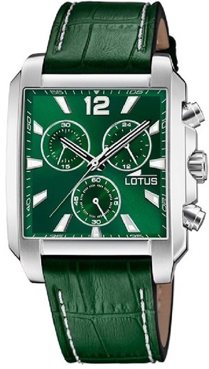 Relógio masculino Lotus 18851/3 couro verde