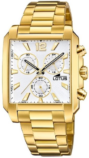 Relógio masculino Lotus 18853/1 em aço dourado