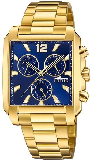 Relógio masculino Lotus 18853/2 em aço dourado