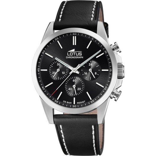 Reloj Lotus Hombre 18990/4 Piel Negro