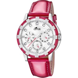 Relógio feminino Lotus 15746/3 em dois tons aço vermelho