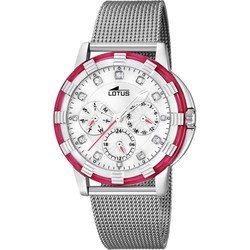 Montre Femme Lotus 15746/L Acier Bicolore Rouge