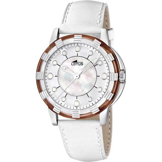 Reloj Lotus Mujer 15747/A Piel Blanca