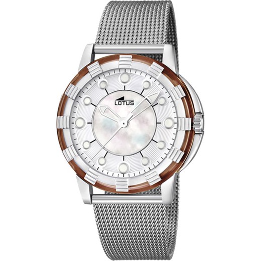 Reloj Lotus Mujer 15747/J Acero Bicolor Marrón