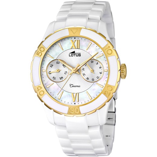 Reloj Lotus Mujer 15930/2 Cerámica Blanca