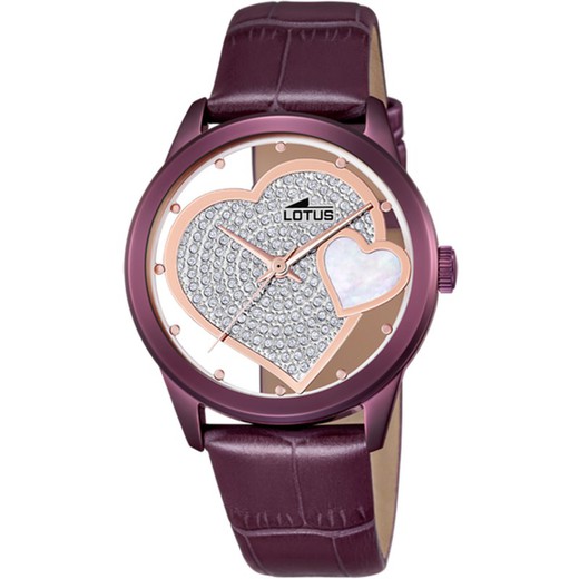 Montre Femme Lotus 18305/E Cuir Fuchsia