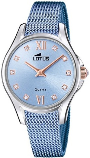 Relógio feminino Lotus 18799/2 em aço azul
