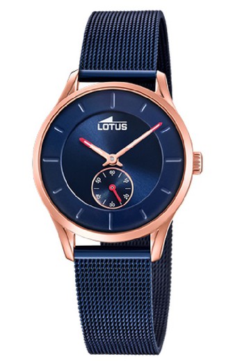 Relógio feminino Lotus 18820/1 em aço azul