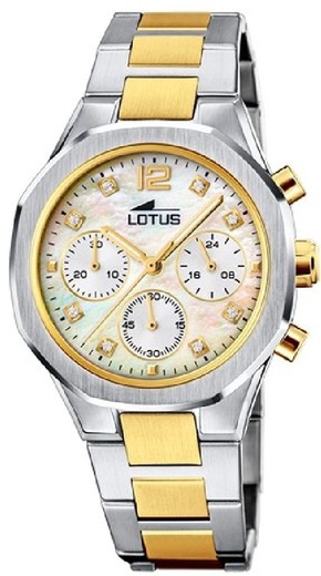 Zegarek damski Lotus 18870/1 Dwukolorowy Srebrny Złoty