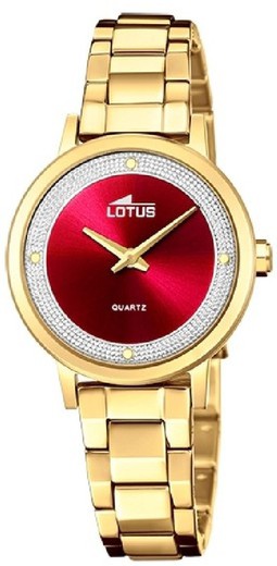 Relógio feminino Lotus 18893/2 em aço dourado