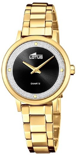 Relógio feminino Lotus 18893/4 em aço dourado