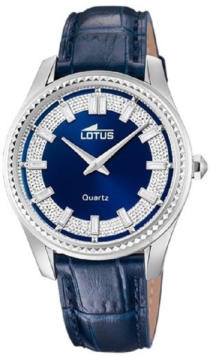 Γυναικείο ρολόι Lotus 18899/3 Μπλε Δερμάτινο