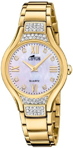 Γυναικείο ρολόι Lotus 18911/1 Golden Steel