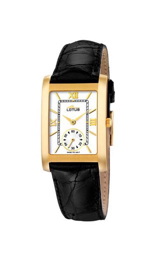 Reloj Lotus Oro 18kts Hombre 106/1 Piel Negra