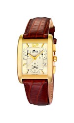 Reloj Lotus Oro 18kts Hombre 611/1 Piel Marrón