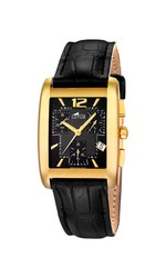 Reloj Lotus Oro 18kts Hombre 611/2 Piel Negra