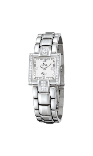 Reloj Lotus Oro Blanco 18kts Mujer 425/1 Diamantes