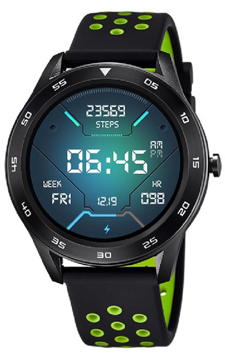 Męski zegarek Lotus Smartwatch 50013/1 Sport Bicolor Czarny Zielony