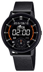 Reloj Lotus Smartwatch de acero para hombre gris y negro 50022/1