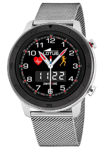 Lotus smartwatch herenhorloge 50021/1 staal