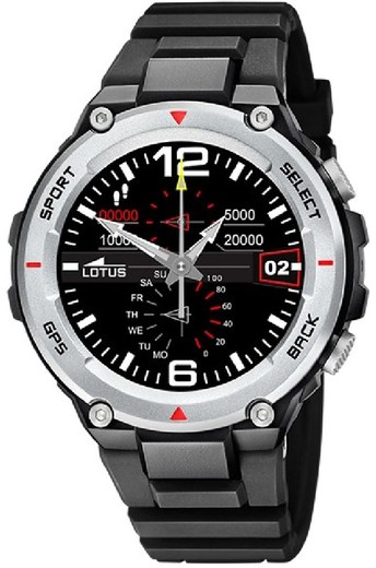 Lotus smartwatch herenhorloge 50024/2 sport zwart