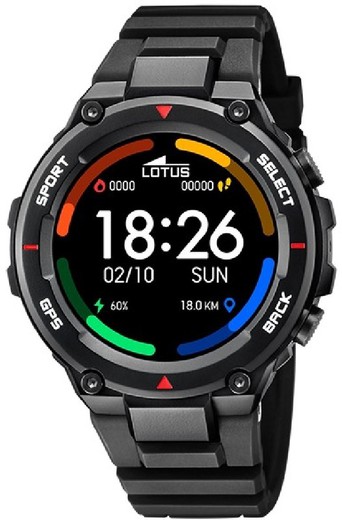 Relógio Lotus Smartwatch Masculino 50024/4 Esporte Preto