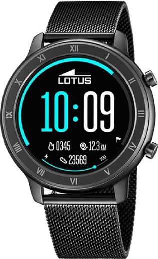 Męski zegarek Lotus Smartwatch 50039/1 z czarnej stali