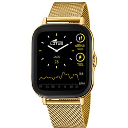 Męski zegarek Lotus Smartwatch 50049/1 ze złotej stali