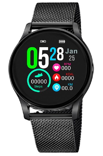 Relógio Lotus Smartwatch Feminino 50002/A Aço Preto