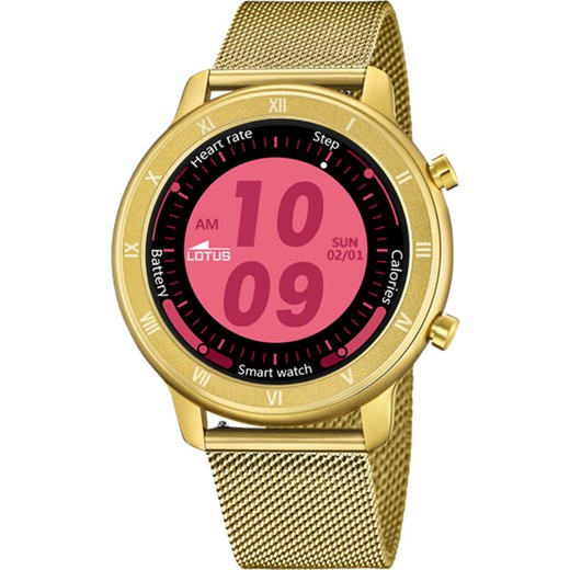Lotus Smartwatch dameshorloge 50038/1 goudkleurig staal