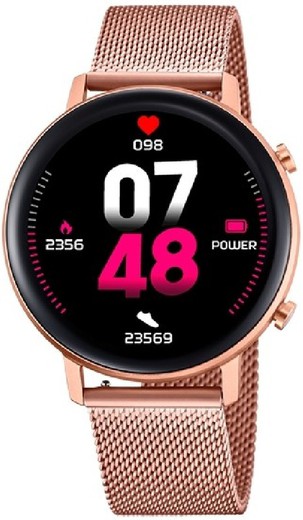 Relógio feminino Lotus Smartwatch 50042/1 aço rosa