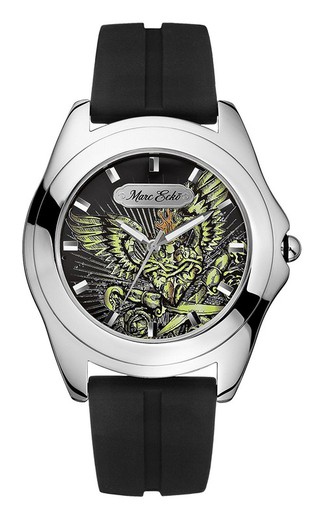 Reloj Marc Ecko Hombre E07502G1 Caucho Negro