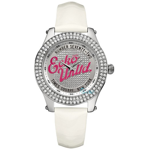 Reloj Marc Ecko Mujer E10038M2 Piel Blanco