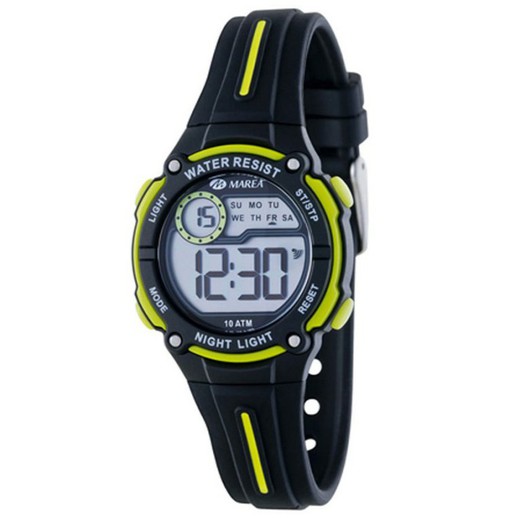 Orologio Marea Cadet B25142 / 1 Digitale Nero Giallo