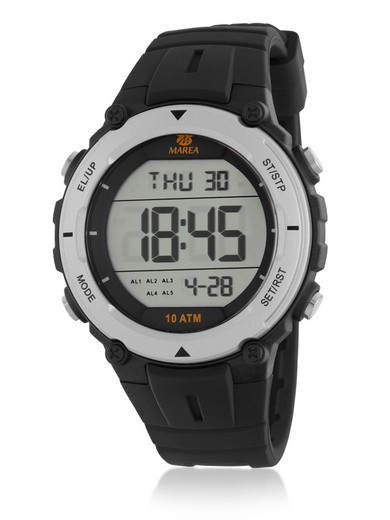 Marea Man B25172/1 sport zwart horloge