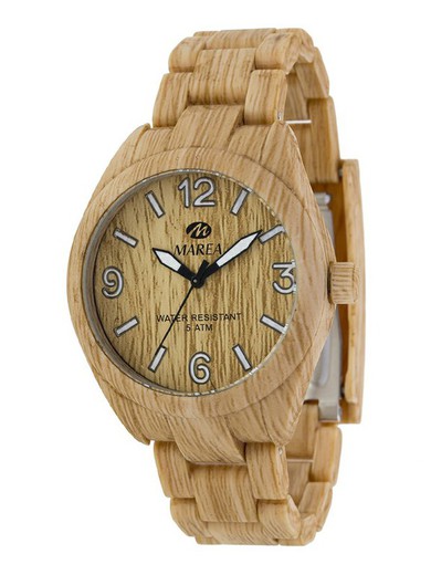 Orologio da uomo Marea B35296 / 1 legno chiaro