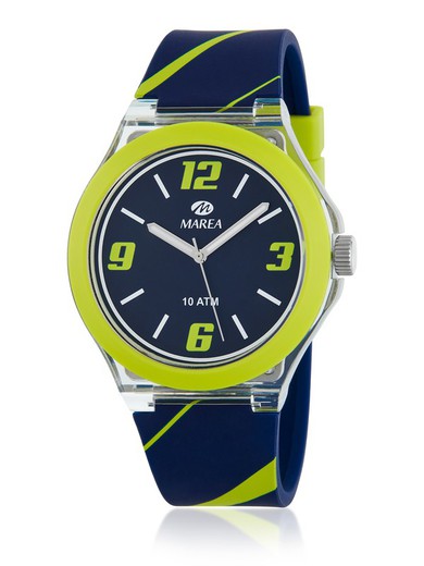 Marea Heren B35354/3 sport geel horloge