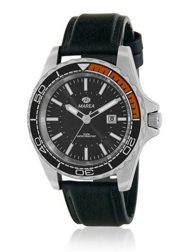 Marea Man Watch B36182/1 Black Leather