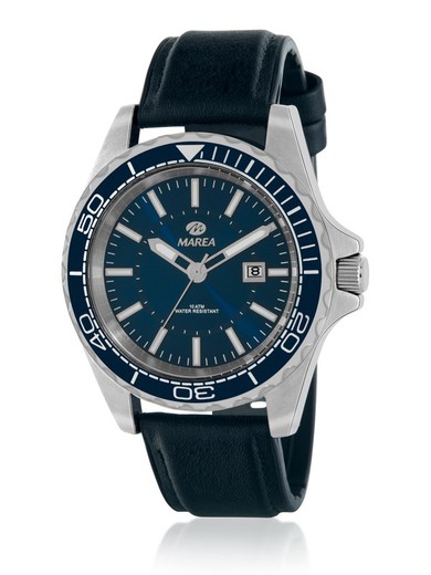 Marea Man B36182/2 blaue Lederuhr