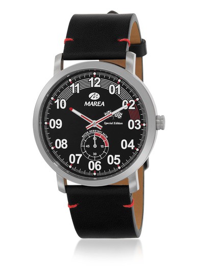 Marea herenhorloge B36185/1 speciale editie zwart leer