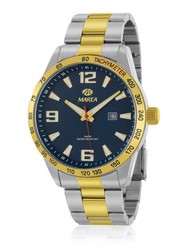 Marea Men's Watch B36189/4 Bicolor Silver Gold