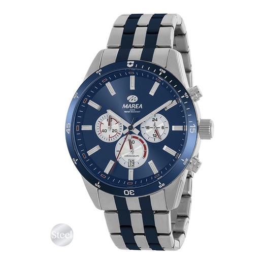 Reloj Marea Hombre B36198/2 Acero Bicolor Azul