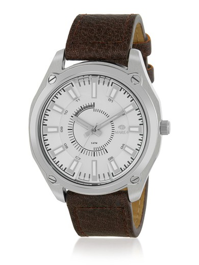 Marea Man Watch B41348/1 Brunt läder