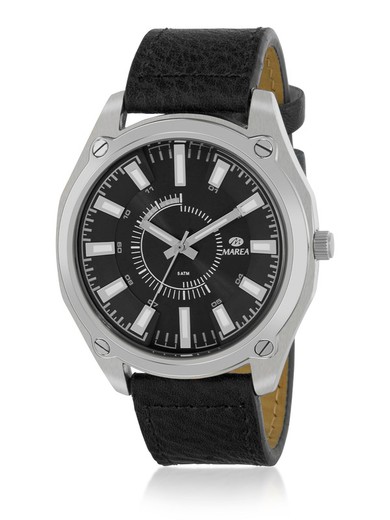 Marea Man Watch B41348/2 Czarna skóra