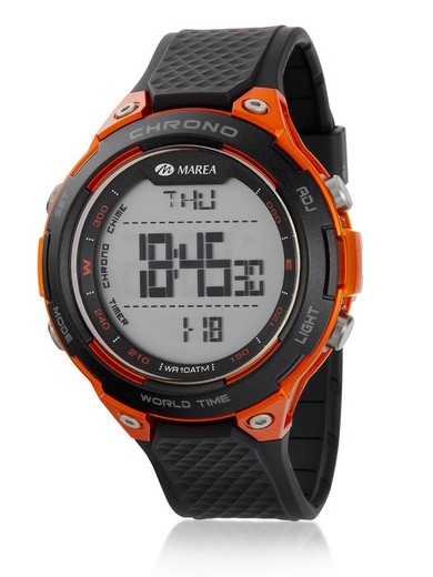 Reloj Marea Hombre B44107/4 Sport Naranja Bicolor Negro