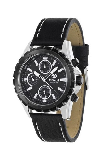 Marea Men's Watch B54058 / 1 Black Leather