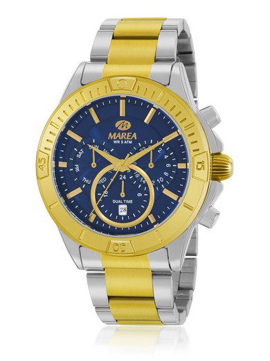 Marea Herrenuhr B54206/3 Bicolor Silber Gold